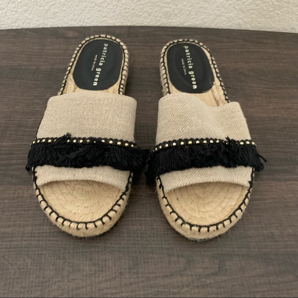 Patricia Green espadrille fringe slides size 6 - Picture 10 of 10